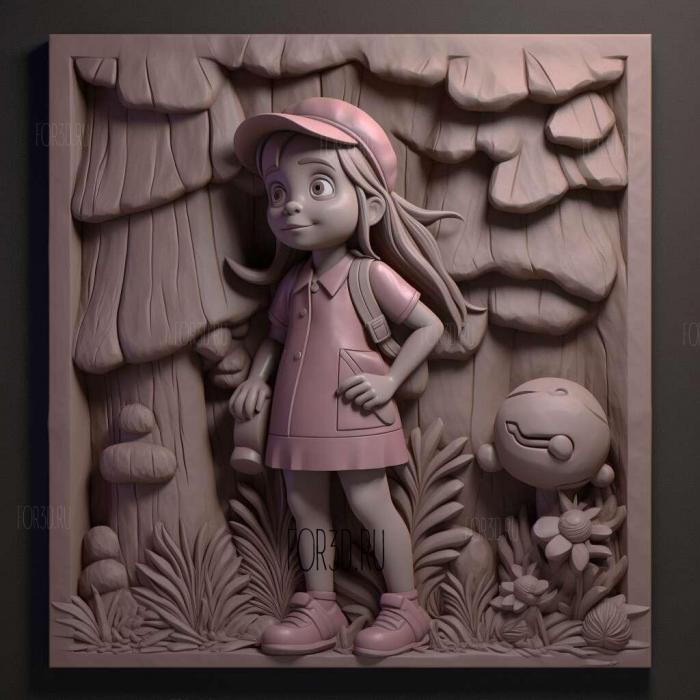 Mabel Pines 2 stl model for CNC